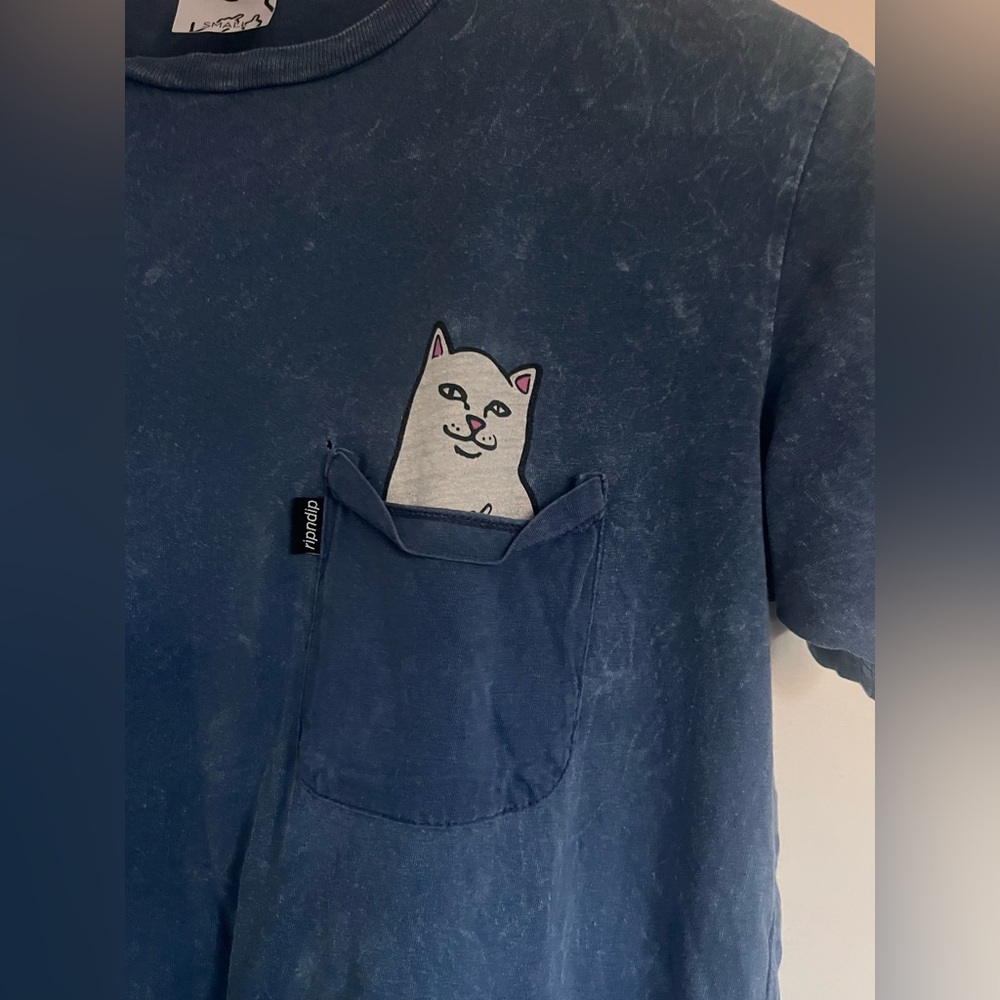 Ripndip Blue Cat Pocket T-Shirt